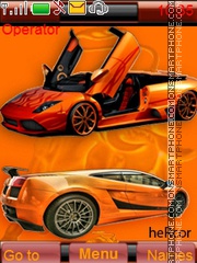 Lamborghini Orange tema screenshot