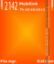 Capture d'écran Orange x thème