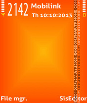 Orange x es el tema de pantalla