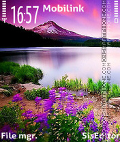 Capture d'écran Purple nature thème
