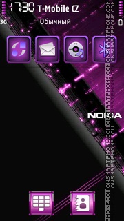 Скриншот темы Nokia Violet 01