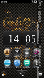 Carbonara Flora theme screenshot