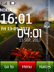 Bench Live Clock theme screenshot