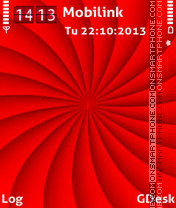 Spirals red adam11 tema screenshot