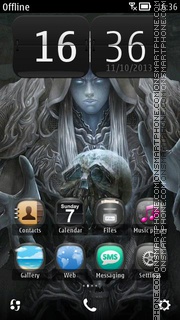 Mythic Girl and Skull es el tema de pantalla