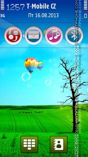 Green Field HD tema screenshot