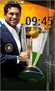 Capture d'écran Sachin Tendulkar - Indian Cricketer thème