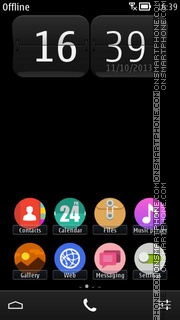 Black Original Ovi tema screenshot