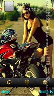 Скриншот темы MotoGirl