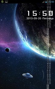 Totally Space Galaxy tema screenshot