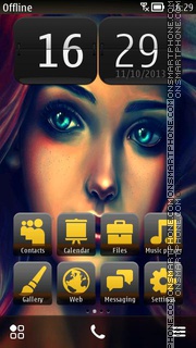 Beautiful Portrait Girl tema screenshot