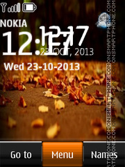 Falling autumn leaves tema screenshot