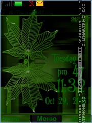 Capture d'écran Leaves thème