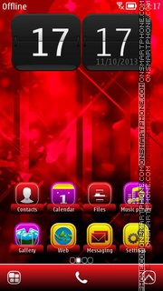 Abstract RedBell theme screenshot