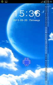 Blue Sky Android theme screenshot