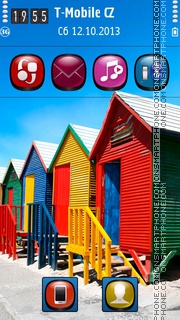 Colorful Houses In Norway tema screenshot