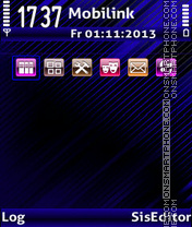 Kinky blue theme screenshot