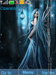 Скриншот темы Blue fairy