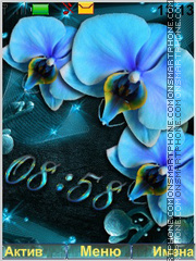 Blue Orchid tema screenshot