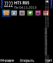 Blue Square tema screenshot