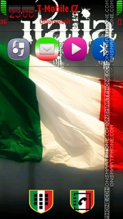 Italy Flag 03 theme screenshot