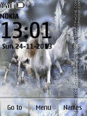 Capture d'écran Three White Horses thème