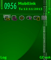 Capture d'écran Rave green thème