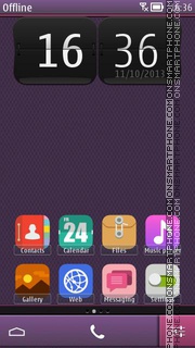 Purple Abstract 04 theme screenshot