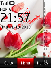 Capture d'écran Love Digital Sony Xperia Clock thème