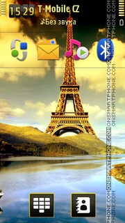 Eiffel Art Theme-Screenshot