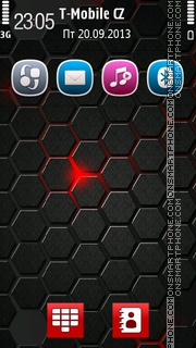 HexaRed tema screenshot