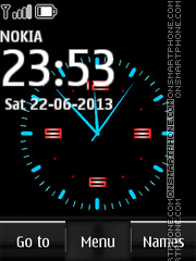 Скриншот темы Nokia Dual Clock 10
