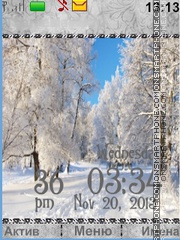 Winter theme screenshot