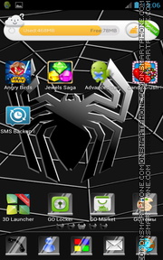 Black Spider 01 theme screenshot