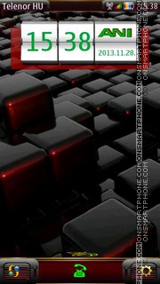 3D CUBE theme screenshot