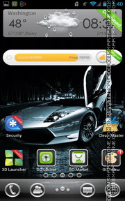 High-Speed Lamborghini theme screenshot
