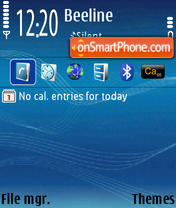 BlueStave tema screenshot