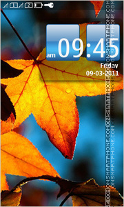 Capture d'écran Autumn leaf 05 thème