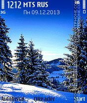 Winter theme screenshot