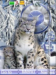 Snow leopards theme screenshot