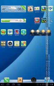 Blue iPhone 4 tema screenshot