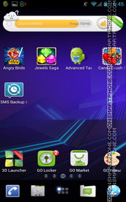 Honeycomb 05 tema screenshot