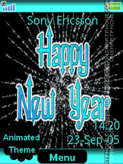 Happy New Year es el tema de pantalla