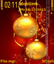 Merry christmas tema screenshot