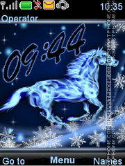 Snow horse theme screenshot