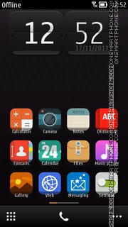 Black Cool Theme tema screenshot