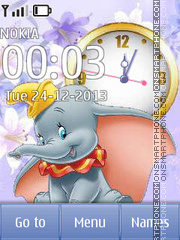 Little elephant Dumbo tema screenshot