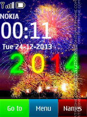New Years Eve 2014 Fireworks tema screenshot
