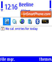 Blue+ White tema screenshot