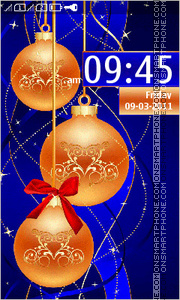 Christmas Balls 01 theme screenshot